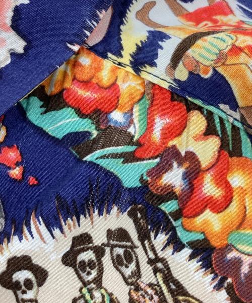 WACKO MARIA（ワコマリア）WACKO MARIA (ワコマリア) スカルマリアアロハシャツ ブルー サイズ:SIZE Mの古着・服飾アイテム