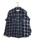 MOUNTAIN RESEARCHマウンテンリサーチ）の古着「No Sew Shirt」｜ネイビー