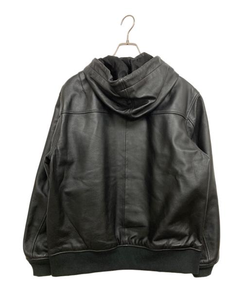 AVIREX（アヴィレックス）AVIREX (アヴィレックス) COMFORTABLE LEATHER PARKA MK-2 ブラック サイズ:SIZE XLの古着・服飾アイテム