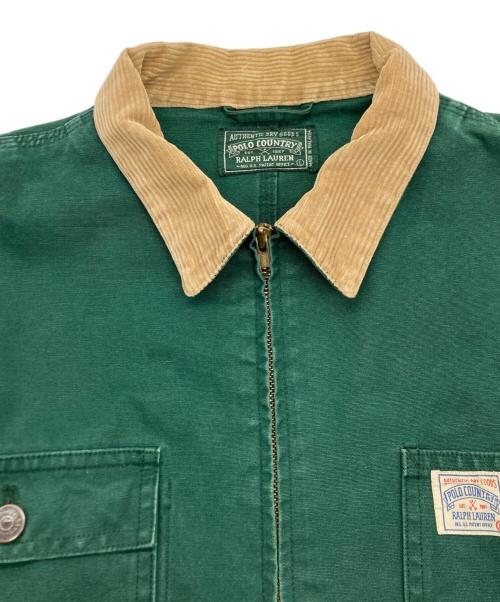 POLO COUNTRY（ポロカントリー）POLO COUNTRY (ポロカントリー) ダックキャンバス ワークジャケット グリーン サイズ:SIZE Lの古着・服飾アイテム