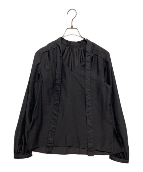 Noble（ノーブル）Noble (ノーブル) ブライトシアーヨーク ボウタイブラウス グレー サイズ:SIZE Freeの古着・服飾アイテム