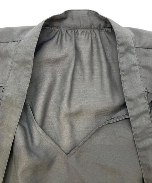 Noble（ノーブル）Noble (ノーブル) ブライトシアーヨーク ボウタイブラウス グレー サイズ:SIZE Freeの古着・服飾アイテム