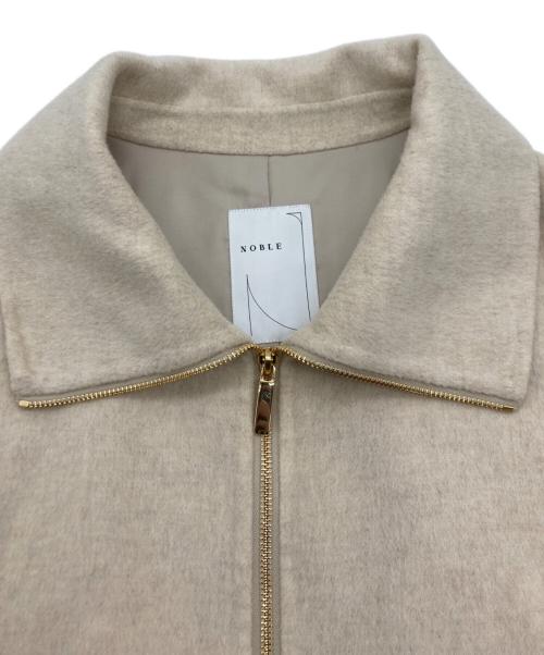 Noble（ノーブル）Noble (ノーブル) キャレメルミックスリバージップコート ベージュ サイズ:SIZE Freeの古着・服飾アイテム