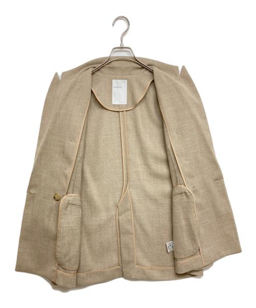 Noble（ノーブル）Noble (ノーブル) ドンゴロスダブルジャケット ベージュ サイズ:SIZE 38の古着・服飾アイテム