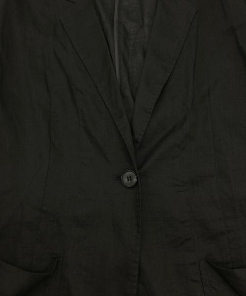 Spick and Span（スピック＆スパン）Spick and Span (スピック＆スパン) ラミーミックスシアージャケット ブラック サイズ:SIZE 38の古着・服飾アイテム