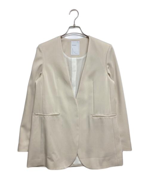 Noble（ノーブル）Noble (ノーブル) スリーブスリットケープジャケット ベージュ サイズ:SIZE Freeの古着・服飾アイテム