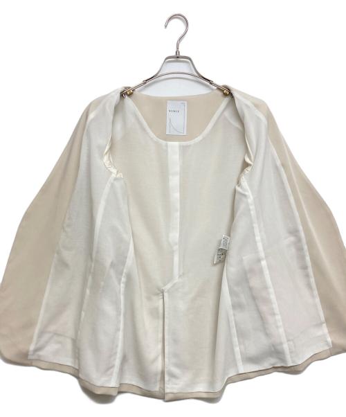 Noble（ノーブル）Noble (ノーブル) スリーブスリットケープジャケット ベージュ サイズ:SIZE Freeの古着・服飾アイテム