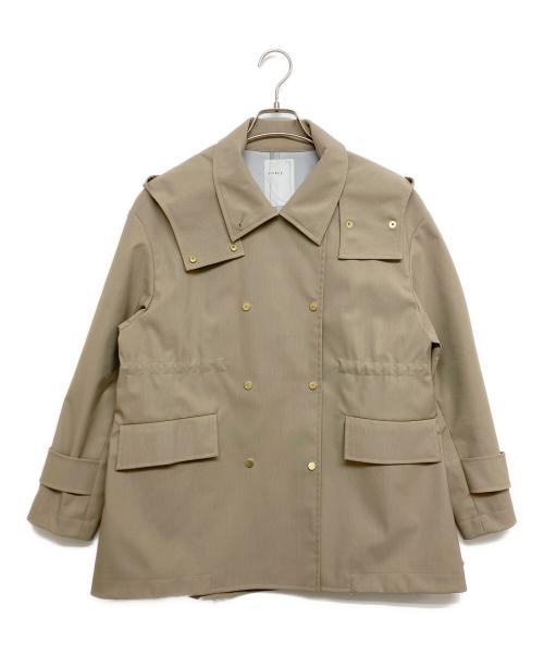 Noble（ノーブル）Noble (ノーブル) ウインドプルーフテントシルエットブルゾン ベージュ サイズ:SIZE Freeの古着・服飾アイテム