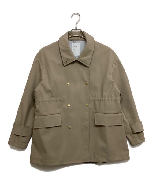 Noble（ノーブル）Noble (ノーブル) ウインドプルーフテントシルエットブルゾン ベージュ サイズ:SIZE Freeの古着・服飾アイテム