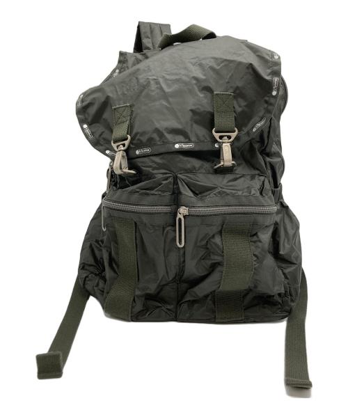LeSportsac（レスポートサック）LeSportsac (レスポートサック) Essential Collection modern flap backpack カーキの古着・服飾アイテム