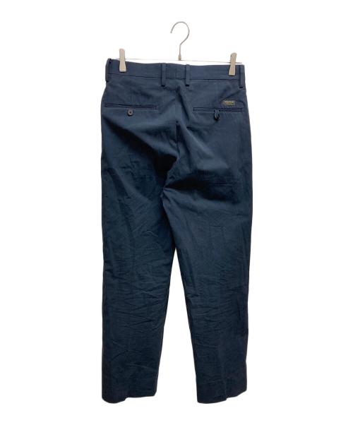 TOMORROW LAND（トゥモローランド）TOMORROW LAND (トゥモローランド) コットンナイロンツイル 2タックワイドストレートパンツ ネイビー サイズ:SIZE XSの古着・服飾アイテム