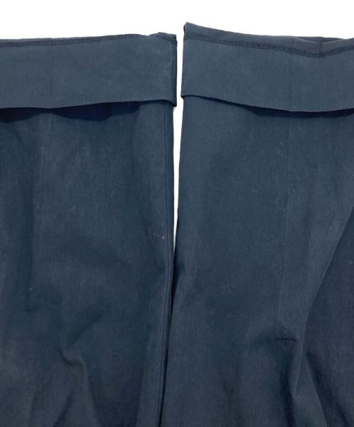 TOMORROW LAND（トゥモローランド）TOMORROW LAND (トゥモローランド) コットンナイロンツイル 2タックワイドストレートパンツ ネイビー サイズ:SIZE XSの古着・服飾アイテム
