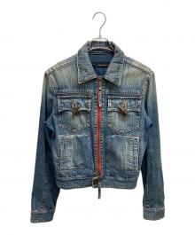 DSQUARED2（ディースクエアード）の古着「ジップデニムジャケット」｜インディゴ