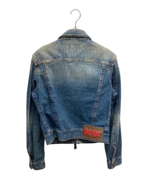DSQUARED2（ディースクエアード）DSQUARED2 (ディースクエアード) ジップデニムジャケット インディゴ サイズ:SIZE50の古着・服飾アイテム