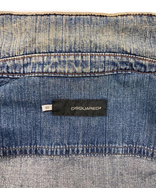 DSQUARED2（ディースクエアード）DSQUARED2 (ディースクエアード) ジップデニムジャケット インディゴ サイズ:SIZE50の古着・服飾アイテム