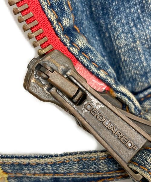 DSQUARED2（ディースクエアード）DSQUARED2 (ディースクエアード) ジップデニムジャケット インディゴ サイズ:SIZE50の古着・服飾アイテム