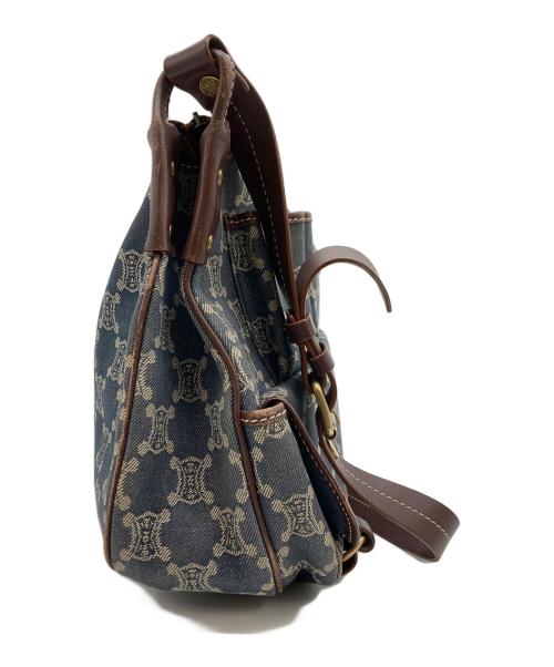CELINE（セリーヌ）CELINE (セリーヌ) ヴィンテージマカダムデニムショルダーバッグ インディゴ サイズ:実寸サイズをご参照下さい。の古着・服飾アイテム
