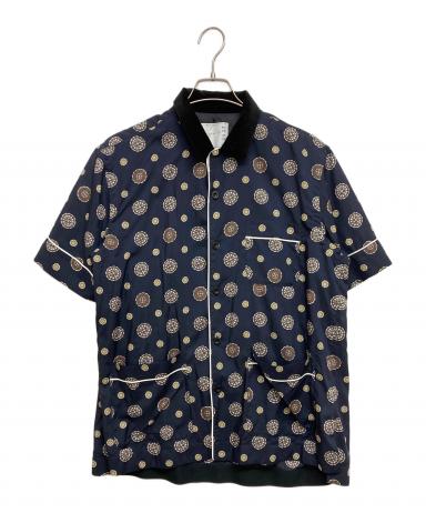 kaon様 中古・古着通販】sacai (サカイ) Komon Print Shirt ネイビー サイズ