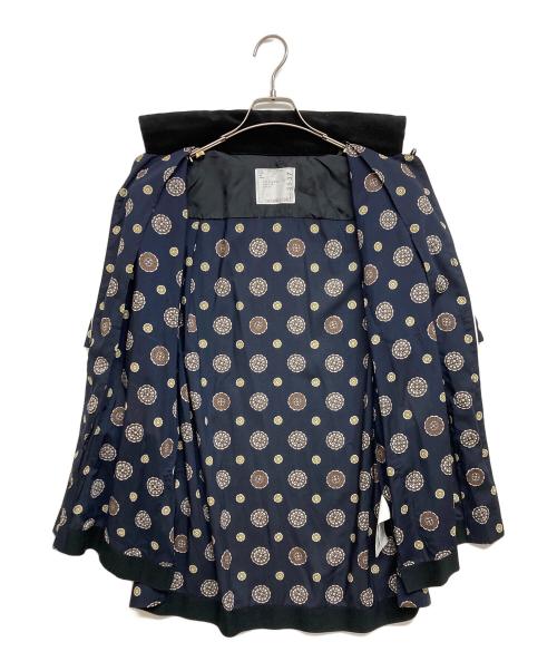 sacai（サカイ）sacai (サカイ) Komon Print Shirt ネイビー サイズ:SIZE2の古着・服飾アイテム