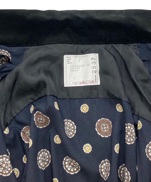 sacai（サカイ）sacai (サカイ) Komon Print Shirt ネイビー サイズ:SIZE2の古着・服飾アイテム