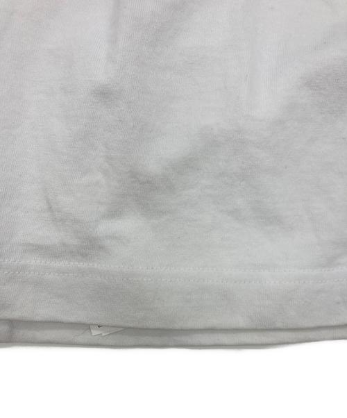 sacai（サカイ）sacai (サカイ) Forever Top フォーエバー シアードッキング シースルー切替 フリルデザイン 半袖 Tシャツ ホワイト×ブラック サイズ:SIZE 3の古着・服飾アイテム