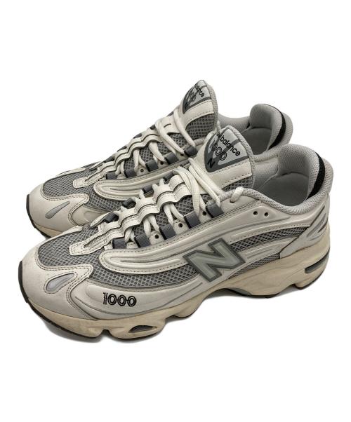 NEW BALANCE（ニューバランス）NEW BALANCE (ニューバランス) ローカットスニーカー グレー×ホワイト サイズ:26㎝の古着・服飾アイテム