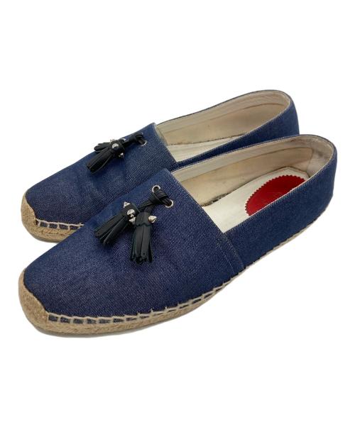 Christian Louboutin（クリスチャン・ルブタン）Christian Louboutin (クリスチャン・ルブタン) タッセルエスパドリーユ インディゴ サイズ:SIZE43の古着・服飾アイテム