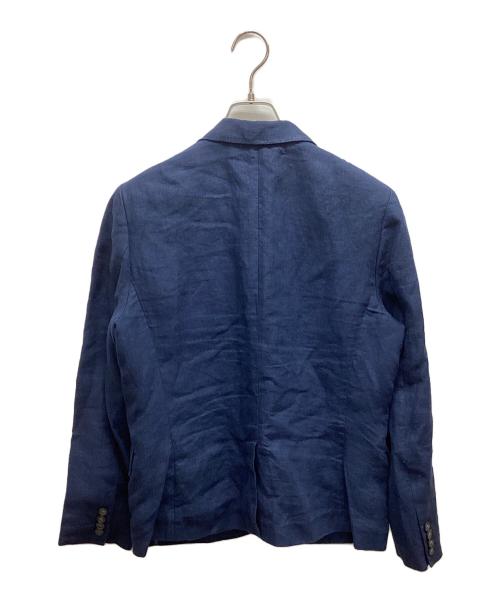 POLO RALPH LAUREN（ポロ・ラルフローレン）POLO RALPH LAUREN (ポロ・ラルフローレン) リネンテーラードジャケット ネイビー サイズ:SIZE10の古着・服飾アイテム