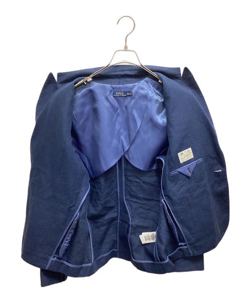POLO RALPH LAUREN（ポロ・ラルフローレン）POLO RALPH LAUREN (ポロ・ラルフローレン) リネンテーラードジャケット ネイビー サイズ:SIZE10の古着・服飾アイテム