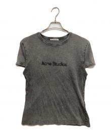 Acne studios（アクネ ストゥディオズ）の古着「フェイディットロゴTシャツ」｜グレー