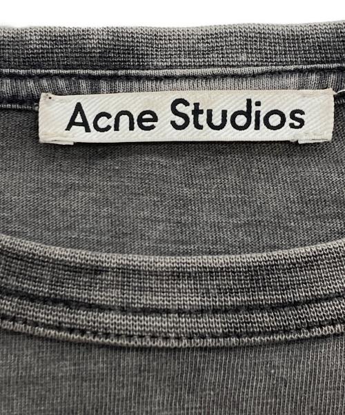 Acne studios（アクネ ストゥディオズ）Acne studios (アクネ ストゥディオズ) フェイディットロゴTシャツ グレー サイズ:SIZE Sの古着・服飾アイテム