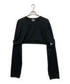 BLACK COMME des GARCONSブラックコムデギャルソン）の古着「エステル クロップドカットソー」｜ブラック