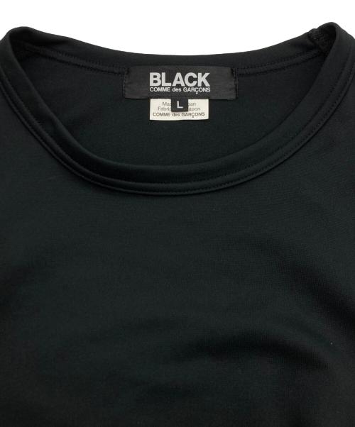 BLACK COMME des GARCONS（ブラックコムデギャルソン）BLACK COMME des GARCONS (ブラックコムデギャルソン) エステル クロップドカットソー ブラック サイズ:SIZE Lの古着・服飾アイテム