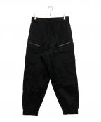 WHITE MOUNTAINEERINGホワイトマウンテ二アニング）の古着「WIDE CARGO JOGGER PANTS」｜ブラック