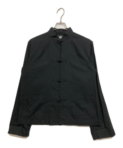 BLACK COMME des GARCONS（ブラックコムデギャルソン）BLACK COMME des GARCONS (ブラックコムデギャルソン) チャイナシャツ ブラック サイズ:SIZE Lの古着・服飾アイテム