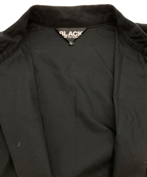 BLACK COMME des GARCONS（ブラックコムデギャルソン）BLACK COMME des GARCONS (ブラックコムデギャルソン) チャイナシャツ ブラック サイズ:SIZE Lの古着・服飾アイテム