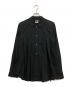 BLACK COMME des GARCONS（ブラックコムデギャルソン）の古着「プリーツ丸襟ブラウス」｜ブラック