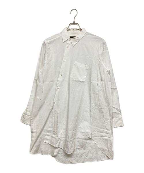 COMME des GARCONS HOMME PLUS（コムデギャルソンオムプリュス）COMME des GARCONS HOMME PLUS (コムデギャルソンオムプリュス) 捻れ変形ロングシャツ ホワイト サイズ:SIZE Sの古着・服飾アイテム