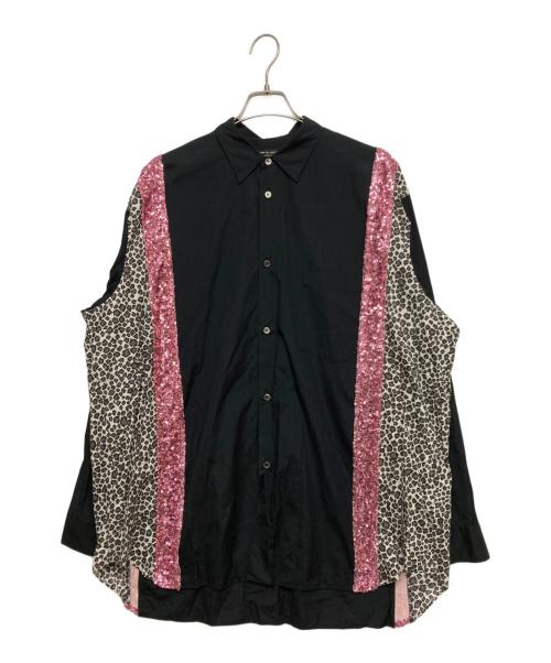 COMME des GARCONS HOMME PLUS（コムデギャルソンオムプリュス）COMME des GARCONS HOMME PLUS (コムデギャルソンオムプリュス) スパンコールシャツ ブラック サイズ:SIZE Mの古着・服飾アイテム