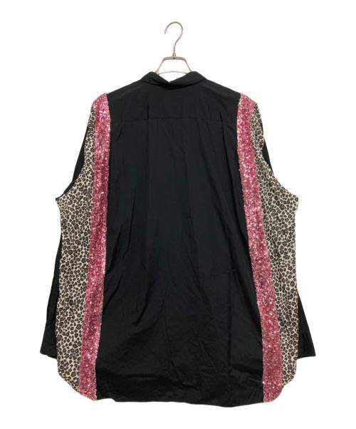 COMME des GARCONS HOMME PLUS（コムデギャルソンオムプリュス）COMME des GARCONS HOMME PLUS (コムデギャルソンオムプリュス) スパンコールシャツ ブラック サイズ:SIZE Mの古着・服飾アイテム