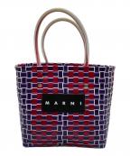MARNIマルニ）の古着「フラワーカフェピクニックバッグ」｜パープル