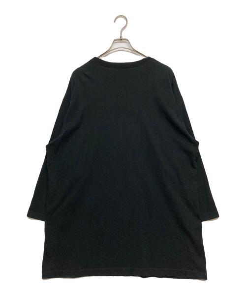 JohnUNDERCOVER（ジョンアンダーカバー）JohnUNDERCOVER (ジョンアンダーカバー) フットボールTシャツ ブラック サイズ:SIZE 4の古着・服飾アイテム