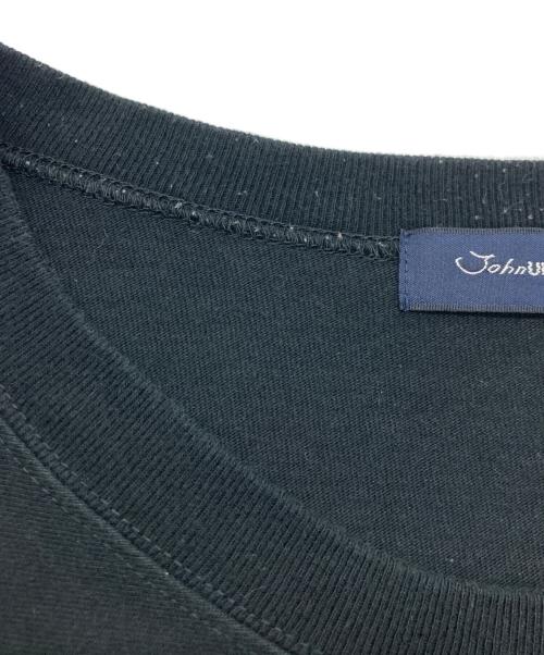 JohnUNDERCOVER（ジョンアンダーカバー）JohnUNDERCOVER (ジョンアンダーカバー) フットボールTシャツ ブラック サイズ:SIZE 4の古着・服飾アイテム