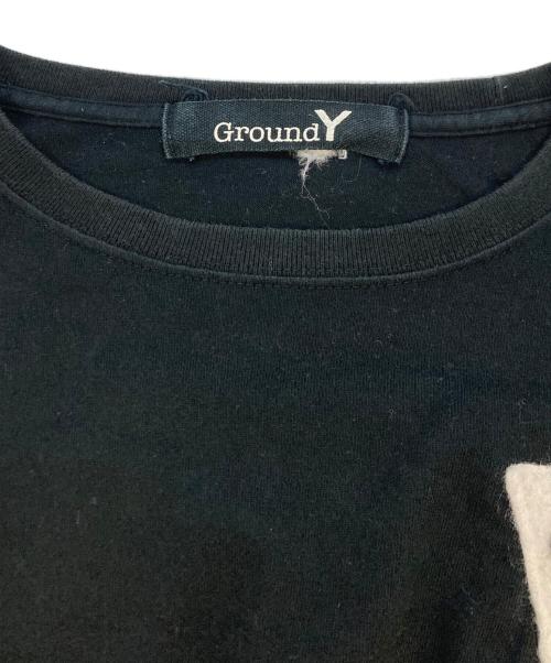 GROUND Y（グラウンドワイ）GROUND Y (グラウンドワイ) パッチワークTシャツ ブラック サイズ: SIZE4の古着・服飾アイテム
