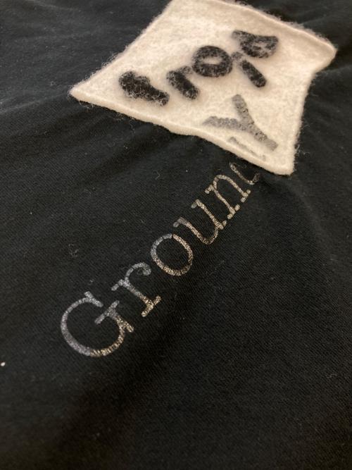 GROUND Y（グラウンドワイ）GROUND Y (グラウンドワイ) パッチワークTシャツ ブラック サイズ: SIZE4の古着・服飾アイテム