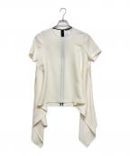 YOKO CHANヨーコチャン）の古着「サイドスリットプルオーバーブラウス」｜ホワイト