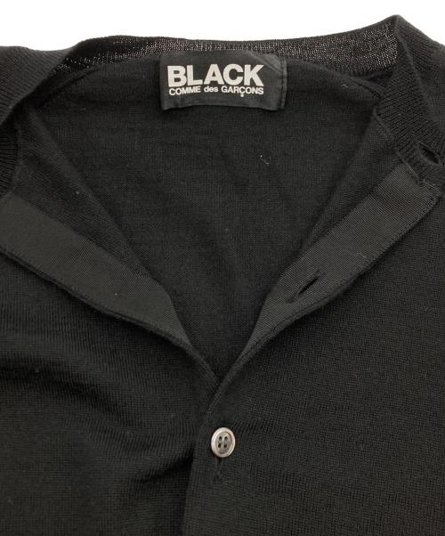 BLACK COMME des GARCONS（ブラックコムデギャルソン）BLACK COMME des GARCONS (ブラックコムデギャルソン) ニットカーディガン ブラック サイズ:SIZE Mの古着・服飾アイテム