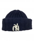ANRIアンリ）の古着「KNIT BEANIE/ニットビーニー」｜ネイビー