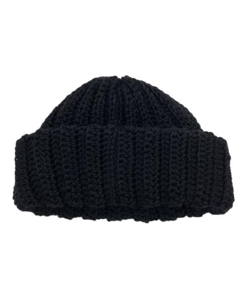 ANRI（アンリ）ANRI (アンリ) KNIT BEANIE ブラックの古着・服飾アイテム
