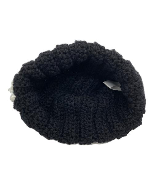 ANRI（アンリ）ANRI (アンリ) KNIT BEANIE ブラックの古着・服飾アイテム
